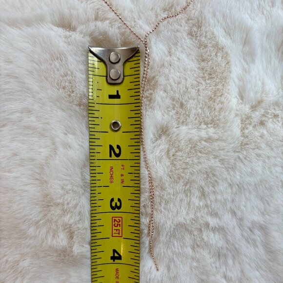 8 Other Reasons Everybody Has Reasons Rose Gold Tone Lariat Ball Chain Necklace - Picture 14 of 15